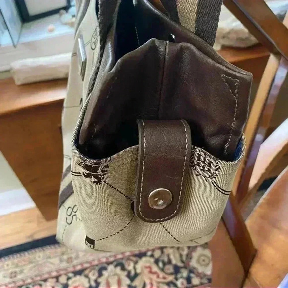 Tommy Hilfiger Handbag 90’s Vintage Brown & Tan Logo 1985 Collection - Picture 11 of 11